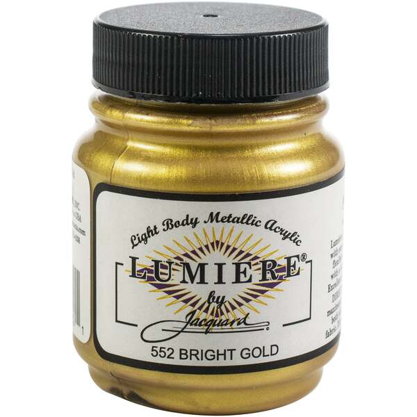 Jacquard Products BRIGHTGOLD-LUMIERE FABRIC PAINT LUMIERE-552